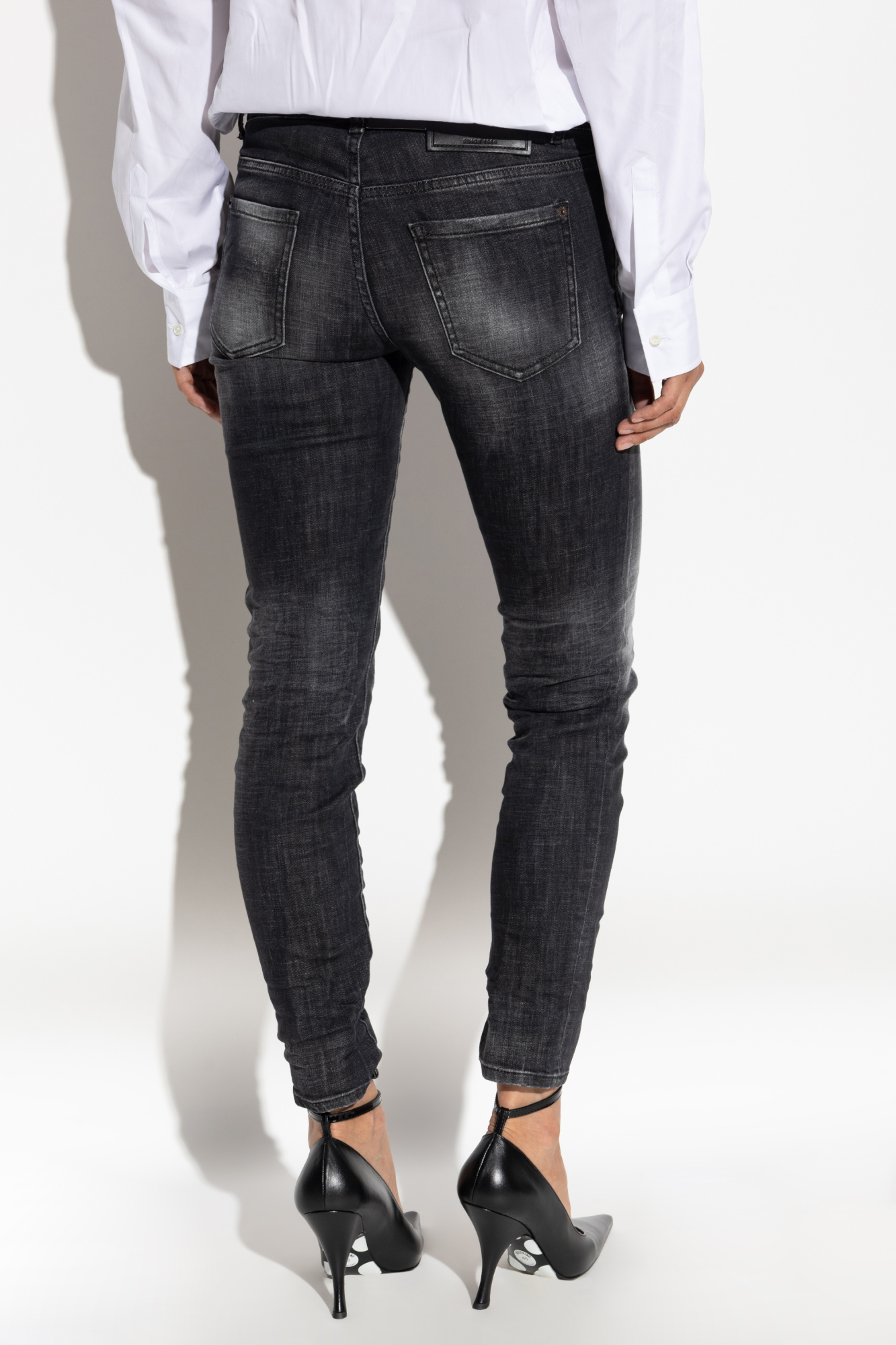 Cinza Jeans de Cintura Média 'Jennifer' Dsquared2 - Vitkac Brazil
